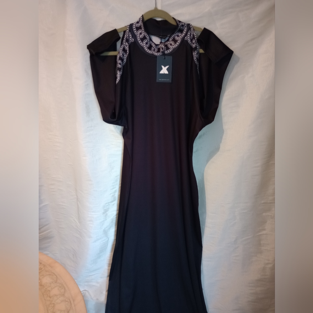 Ladies Cold Shoulder Maxi Dress